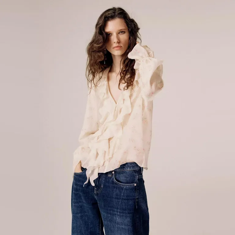 Jeans Balloon Tiro Bajo Mujer