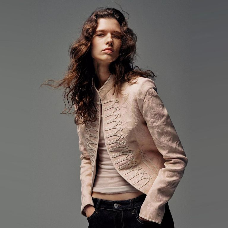Chaqueta Jacquard Alamares Mujer
