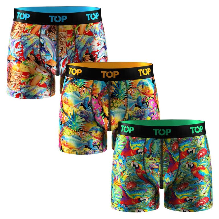Pack De 3 Boxers Medios Microfibra Hombre
