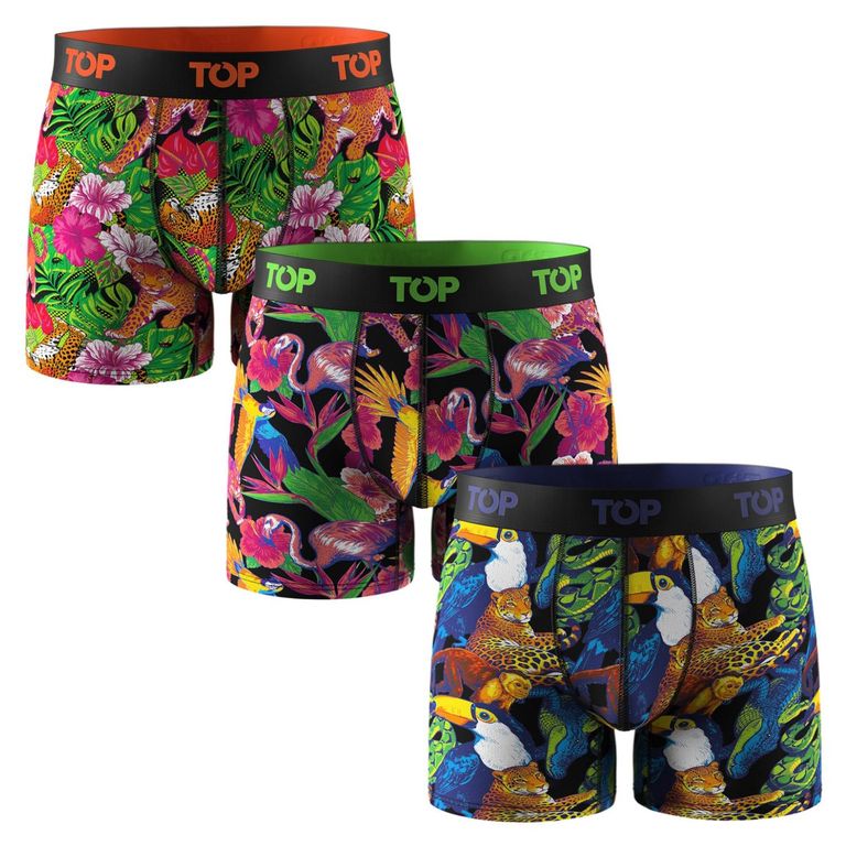 Pack De 3 Boxers Medios Algodón Hombre