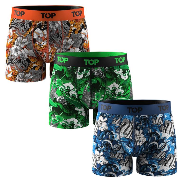 Pack De 3 Boxers Medios Algodón Hombre