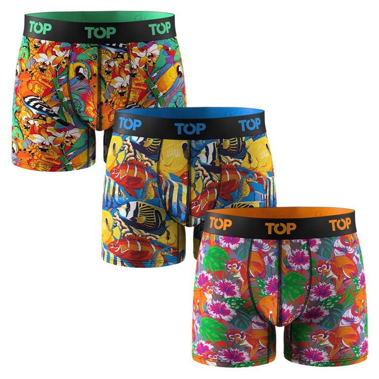 Pack De 3 Boxers Medios Algodón Hombre