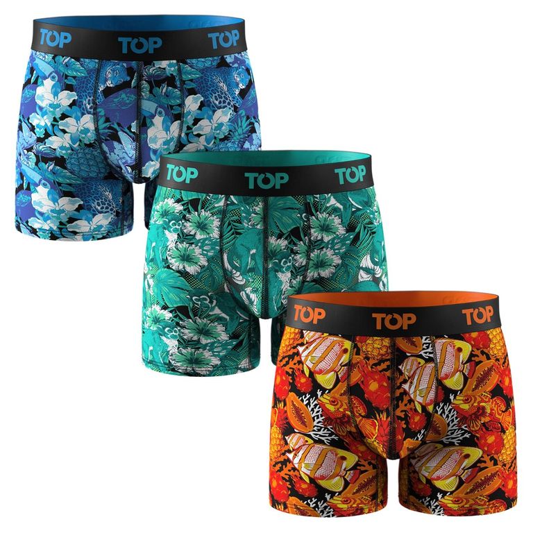 Pack De 3 Boxers Medios Algodón Hombre