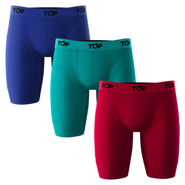 Pack De 3 Boxers Largos Algodón Hombre