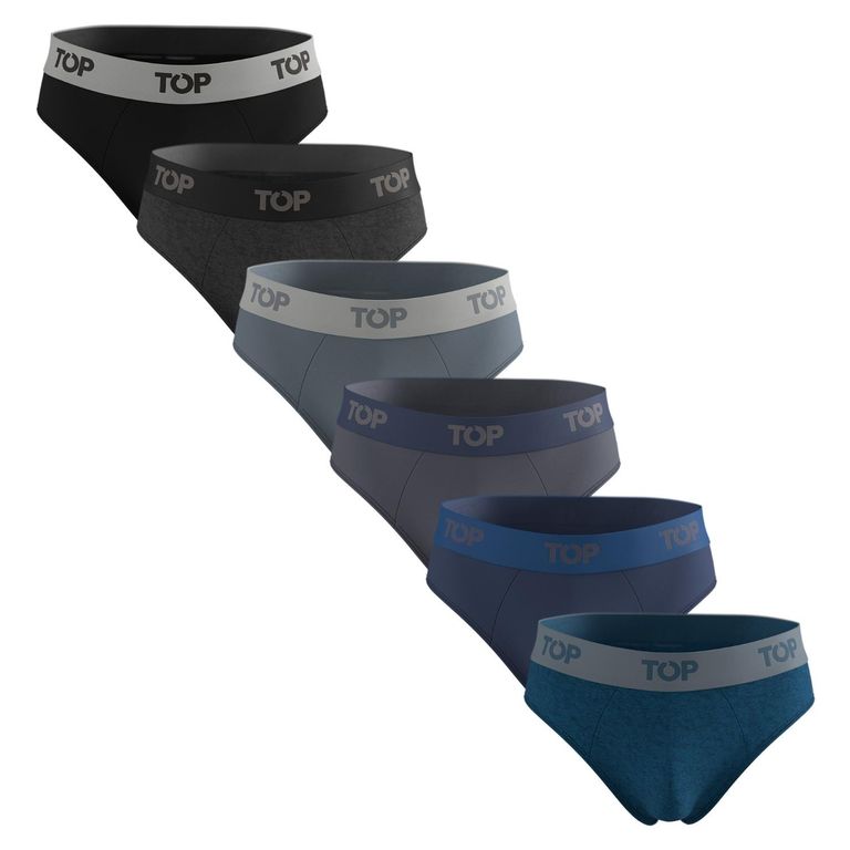 Pack De 6 Slips Algodón Hombre