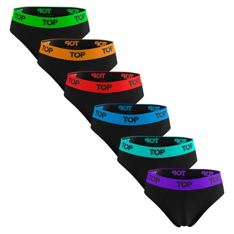 Pack De 6 Slips Algodón Hombre