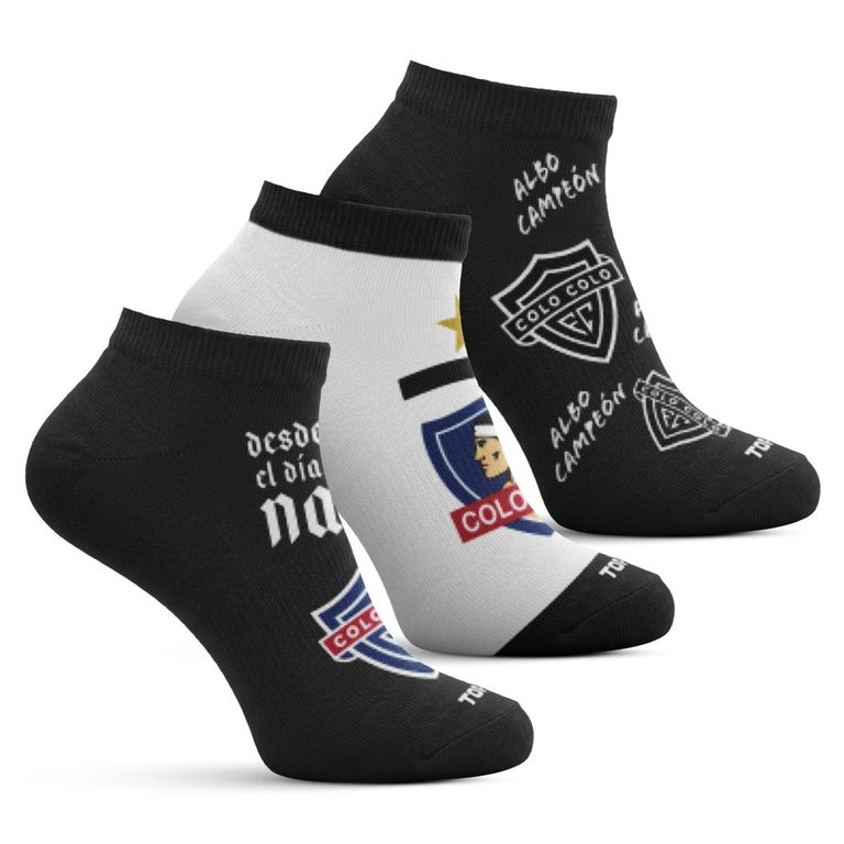 Pack De 3 Calcetines Colo Colo Hombre