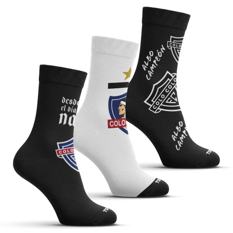 Pack De 3 Calcetines Colo Colo Hombre