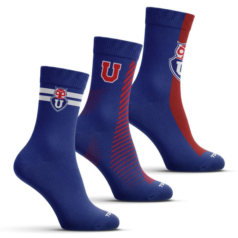 Pack De 3 Calcetines Universidad De Chile Hombre