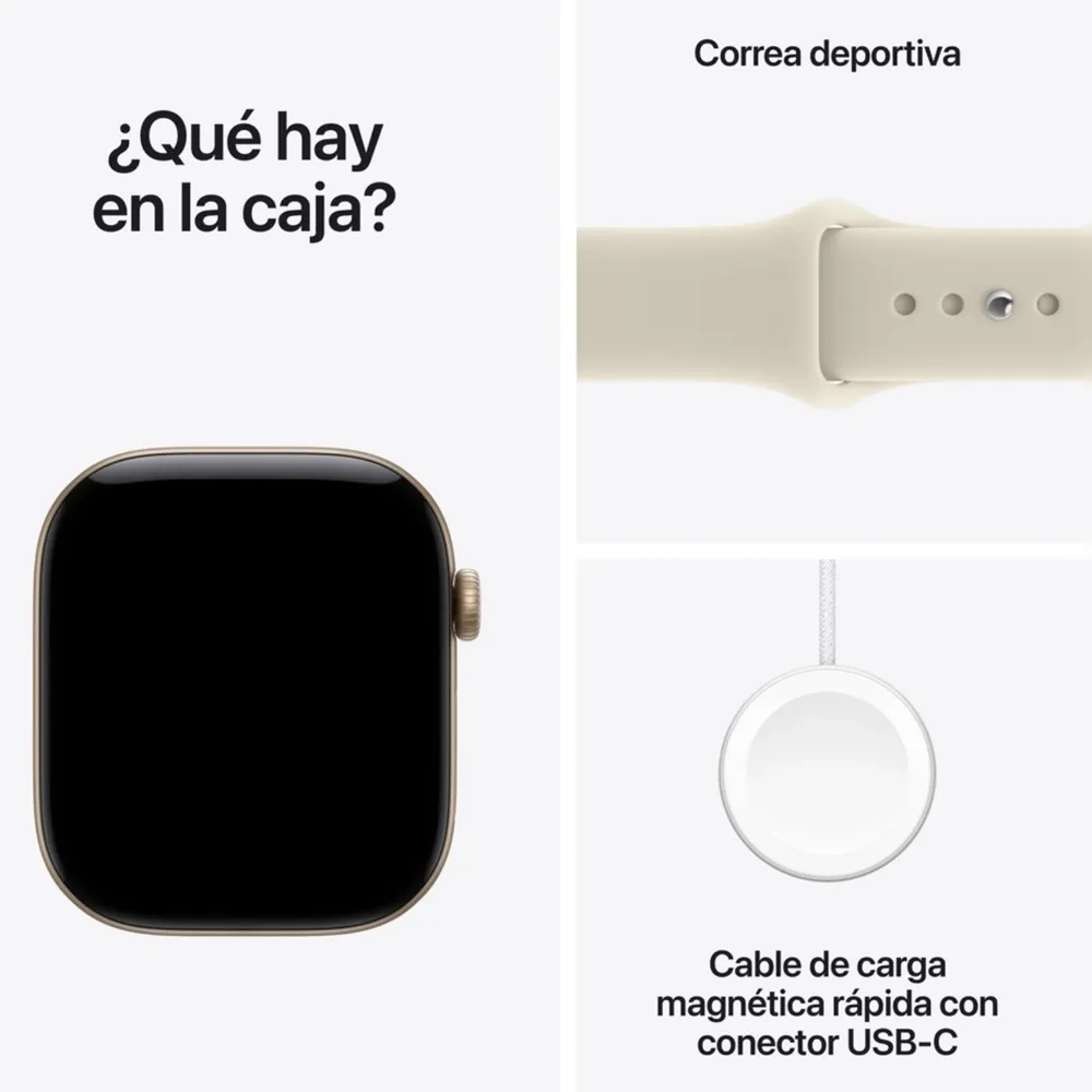 Watch Series 12 GPS • Caja de aluminio de 46 mm • Correa deportiva - Gold / M/L, foto 8