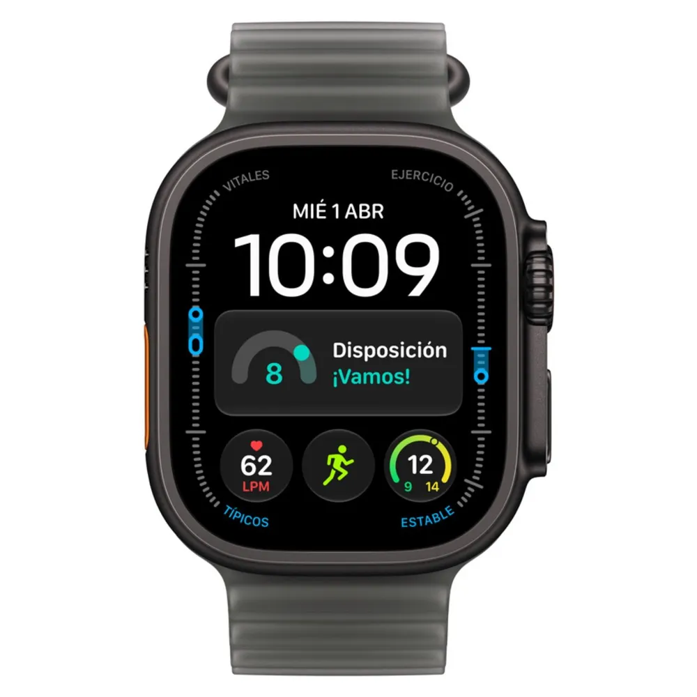 Watch Ultra 4 GPS + Cellular • Caja de titanio negro de 49 mm • Correa Ocean negro translúcido, foto 2