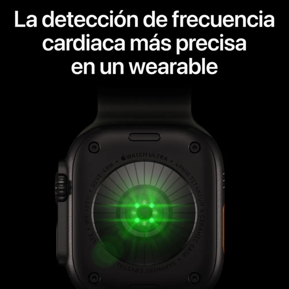 Watch Ultra 4 GPS + Cellular • Caja de titanio negro de 49 mm • Correa Ocean negro translúcido, foto 3