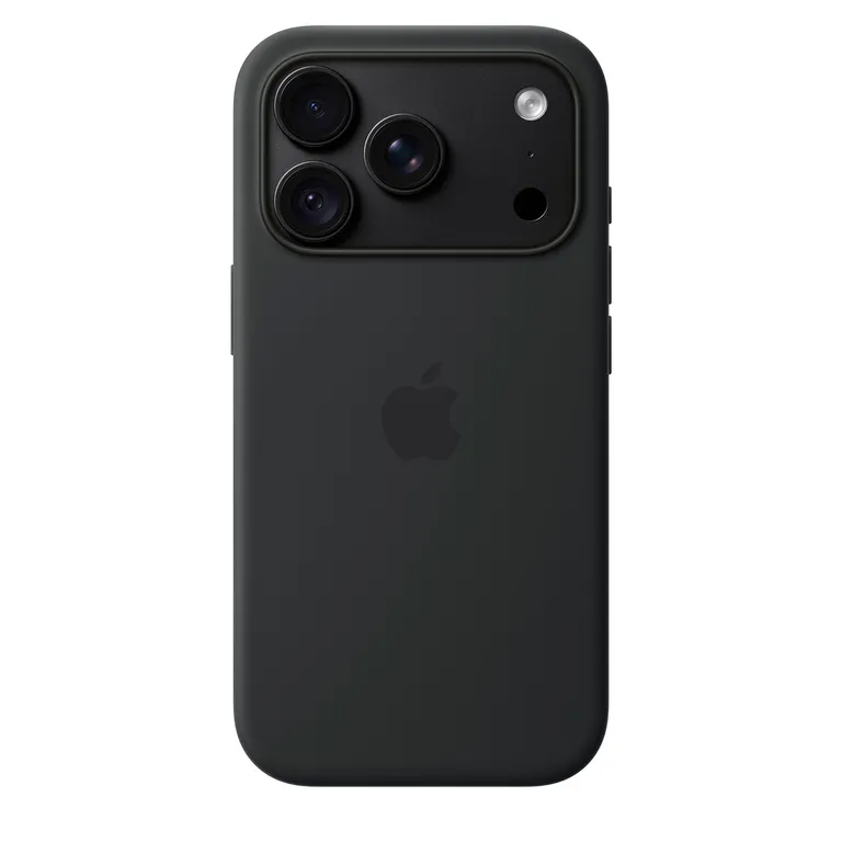 Carcasa de Silicón con MagSafe para iPhone 18 Pro Si Case Negro