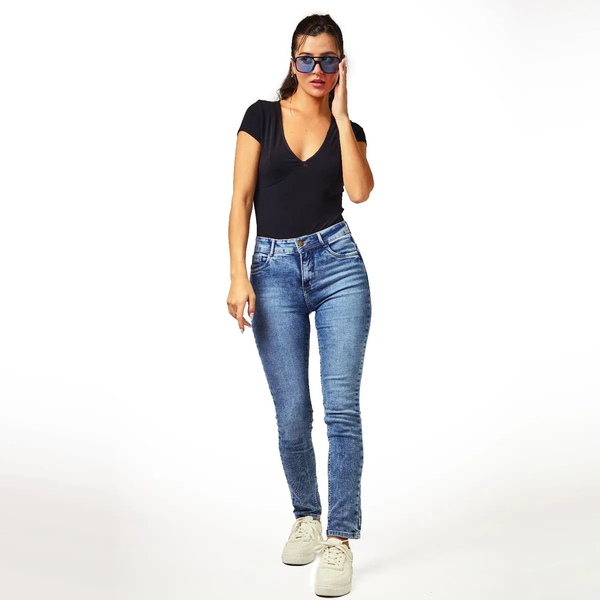 EFESIS - Jeans Skinny Tiro Medio Mujer Efesis