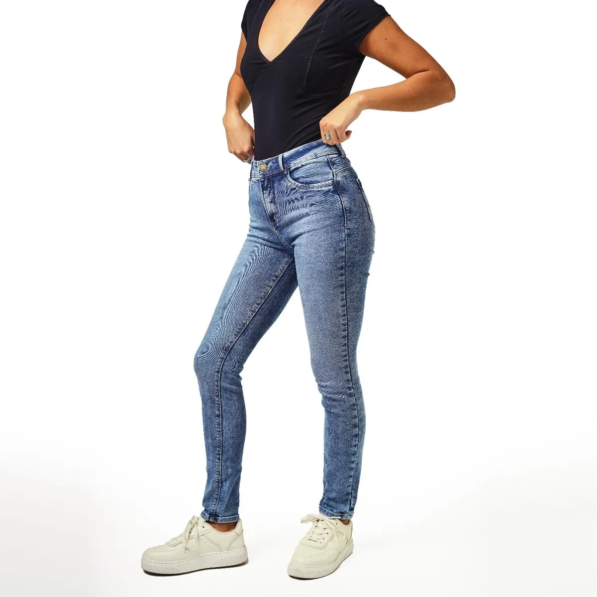 EFESIS - Jeans Skinny Tiro Medio Mujer Efesis