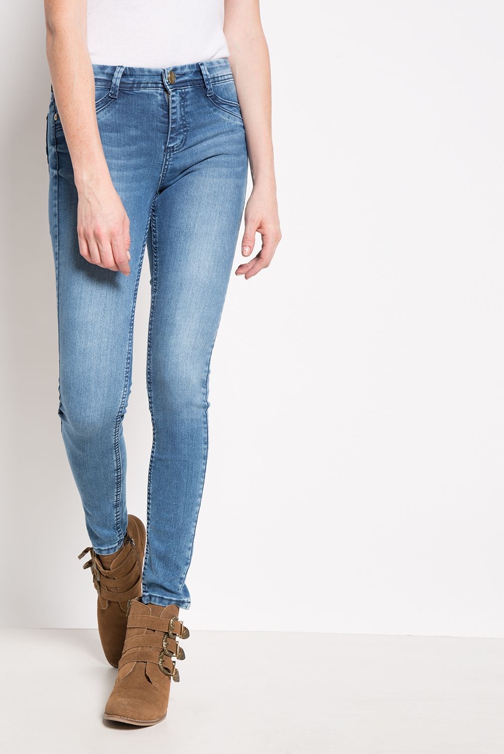EFESIS - Jeans Skinny Tiro Medio Mujer Efesis