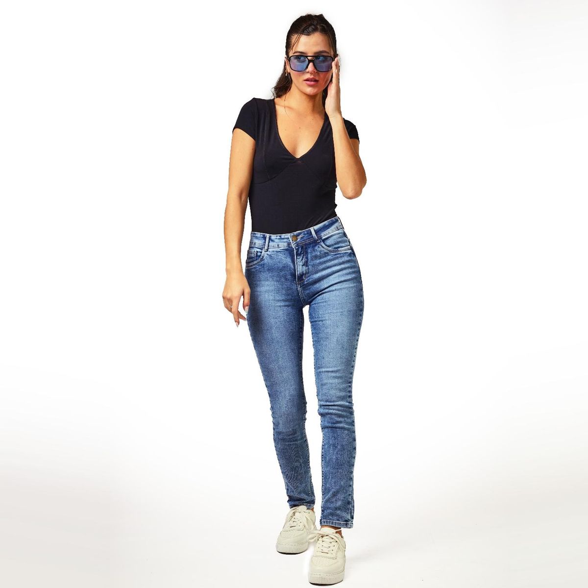 EFESIS - Jeans Skinny Tiro Medio Mujer Efesis