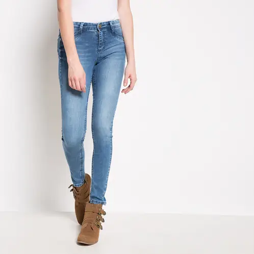 EFESIS - Jeans Skinny Tiro Medio Mujer
