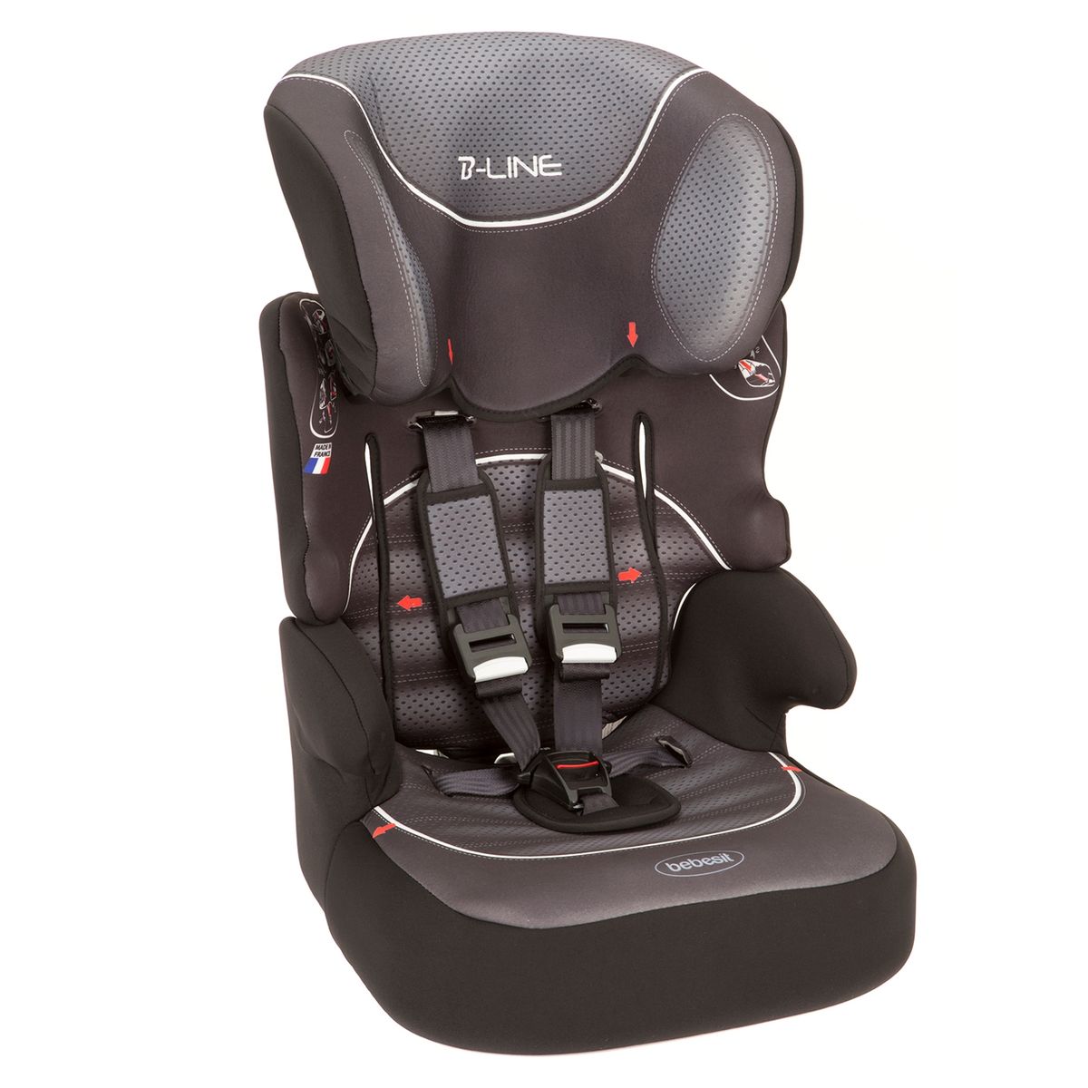 BEBESIT - SILLA AUTO BEBESIT 8899 NEGRA GRIS
