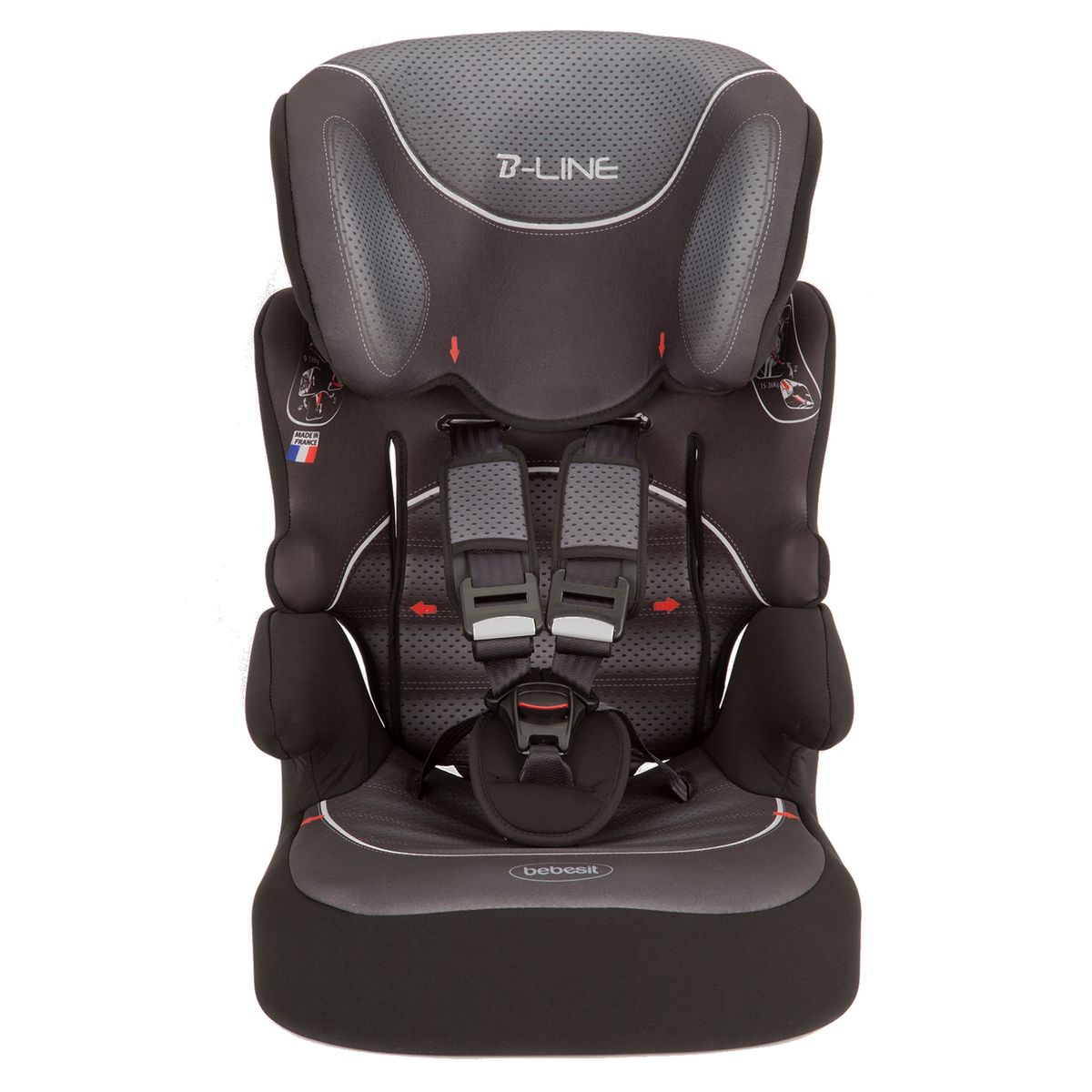 BEBESIT - SILLA AUTO BEBESIT 8899 NEGRA GRIS