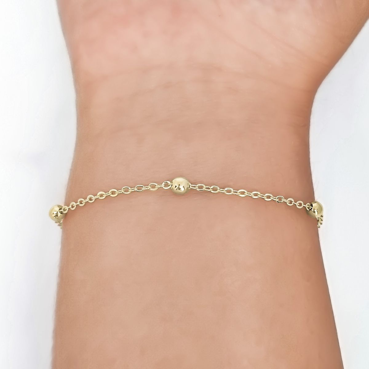 COGGIOLA - Pulsera bolitas enchapada oro 18k