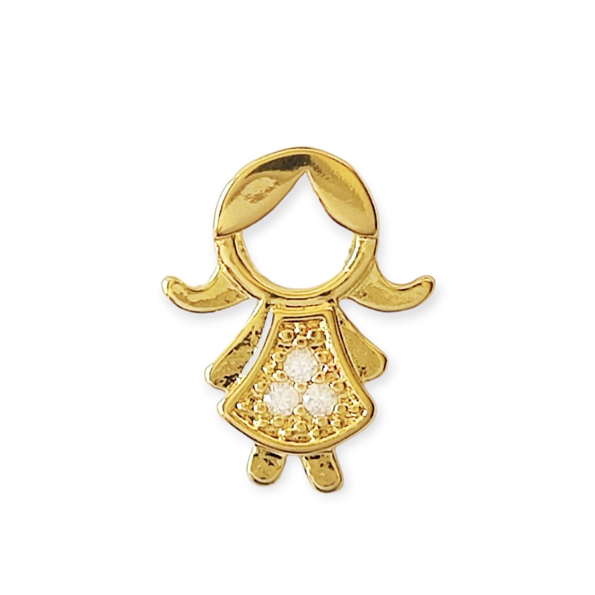 ANDREA COGGIOLA JOYAS - Colgante Niña Enchapado Oro 18K