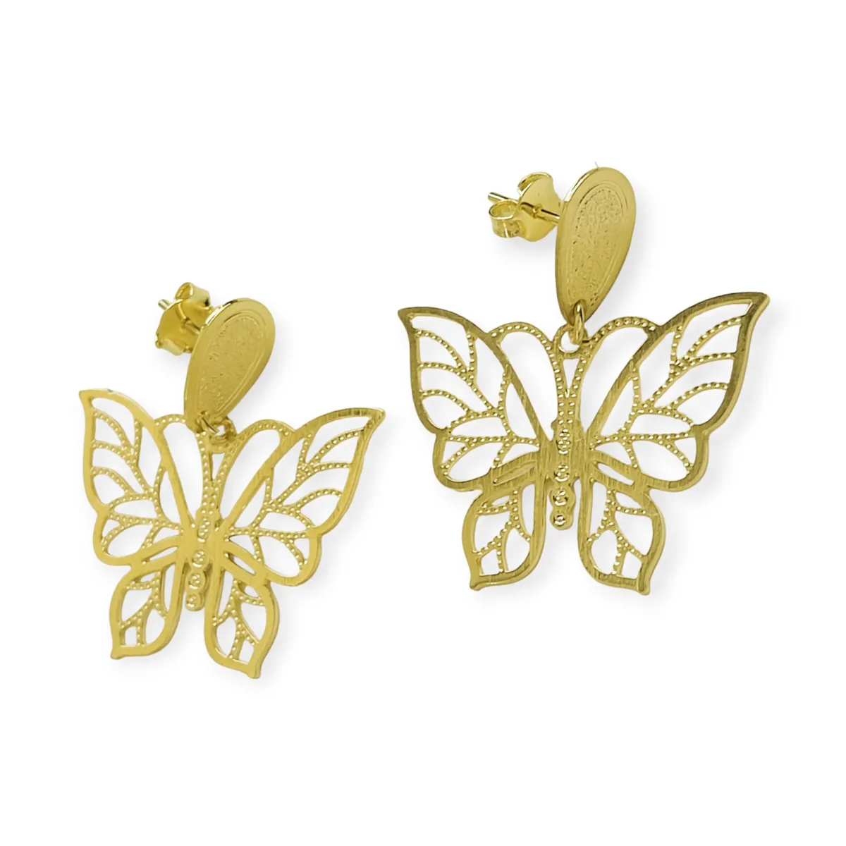 COGGIOLA - Aros Mariposa Enchapado Oro 18K