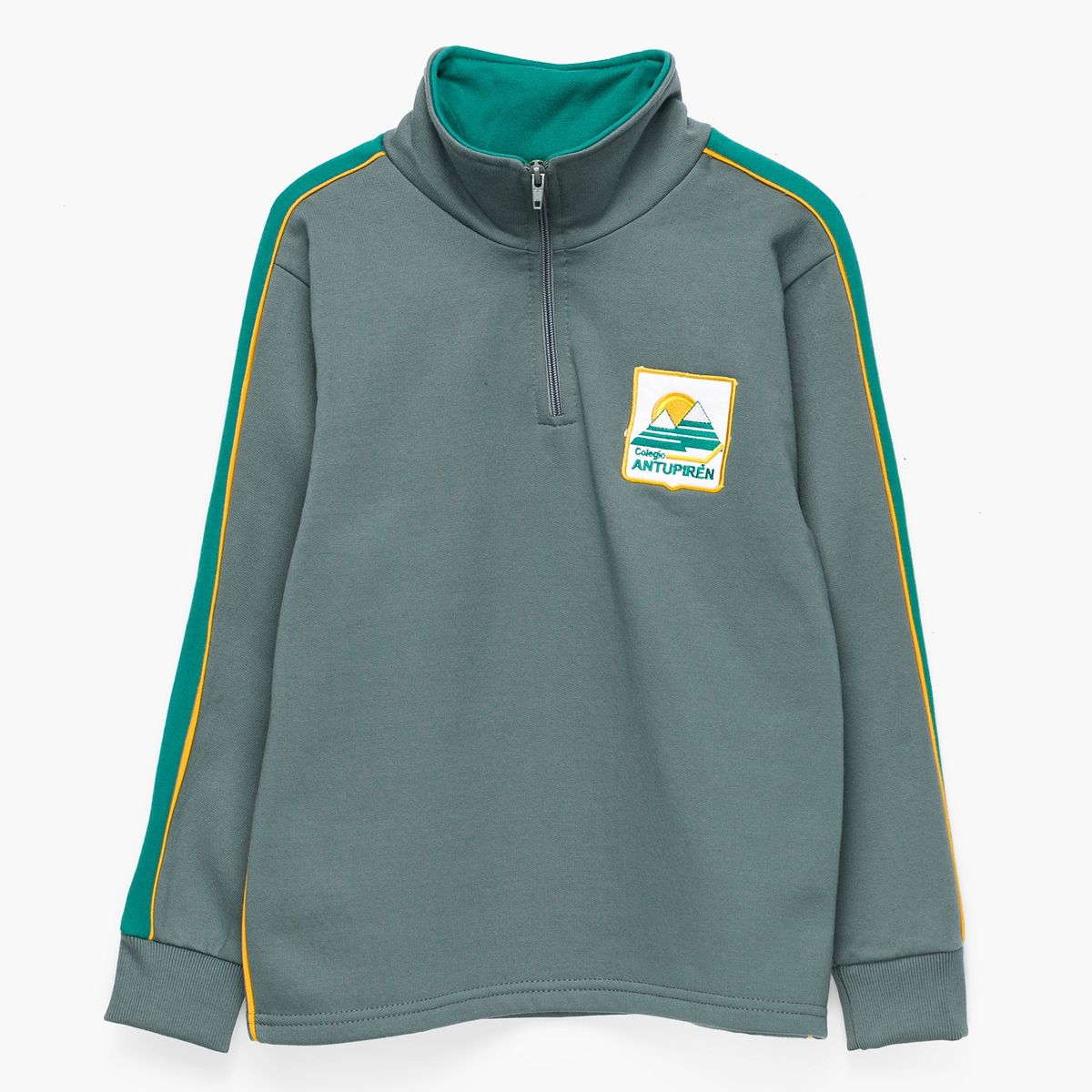 COLEGIO ANTUPIREN P EGANA - Colegio Antupiren P Egana, Polerón Buzo Escolar, 70 Algodón 30 Poliéster Medio Cierre,Puno Elasticado Unisex