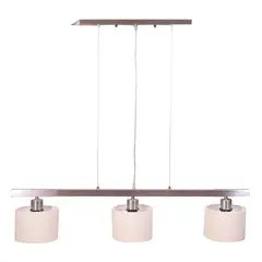 DISEÑO 3 - Lámpara para Colgar 3 Luces Cuero