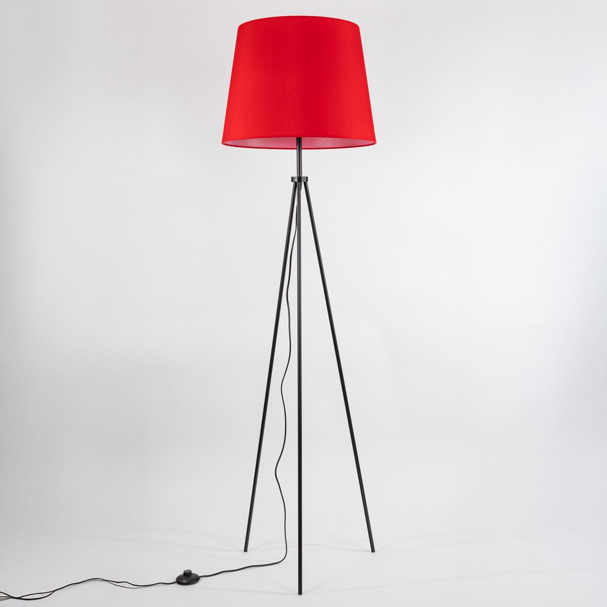 DISEÑO 3 - Lámpara De Pie Tripode  Roja Diseño 3