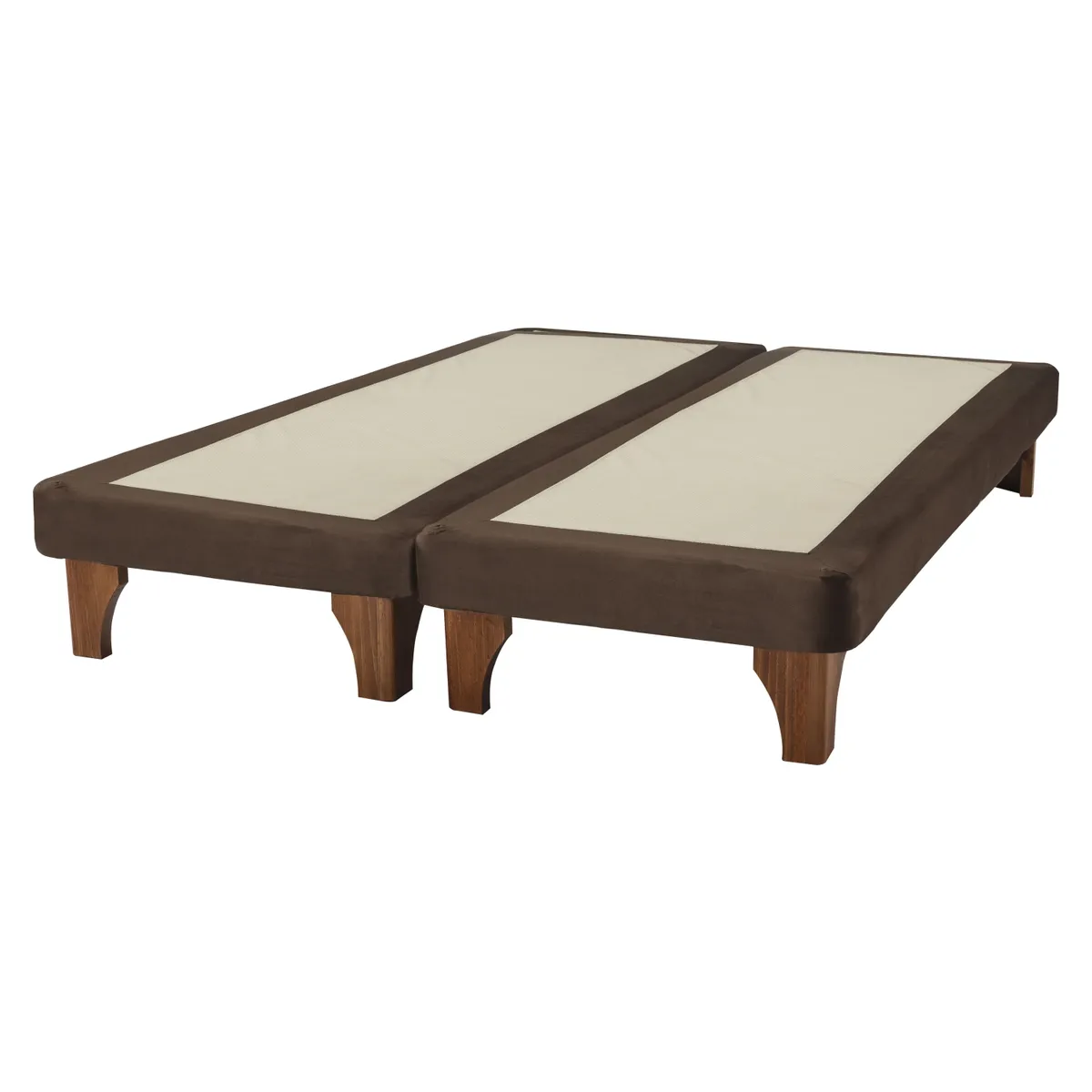 FLEX - Base De Cama Chocolate 2 Plazas Base Dividida 150X200 Cm Flex