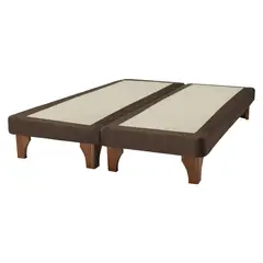 FLEX - Base de Cama Chocolate 2 Plazas Base Dividida 150x200 cm