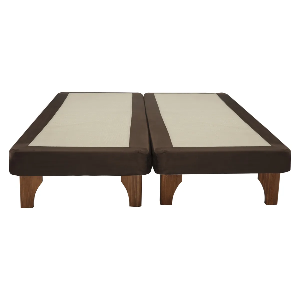 FLEX - Base De Cama Chocolate 2 Plazas Base Dividida 150X200 Cm Flex