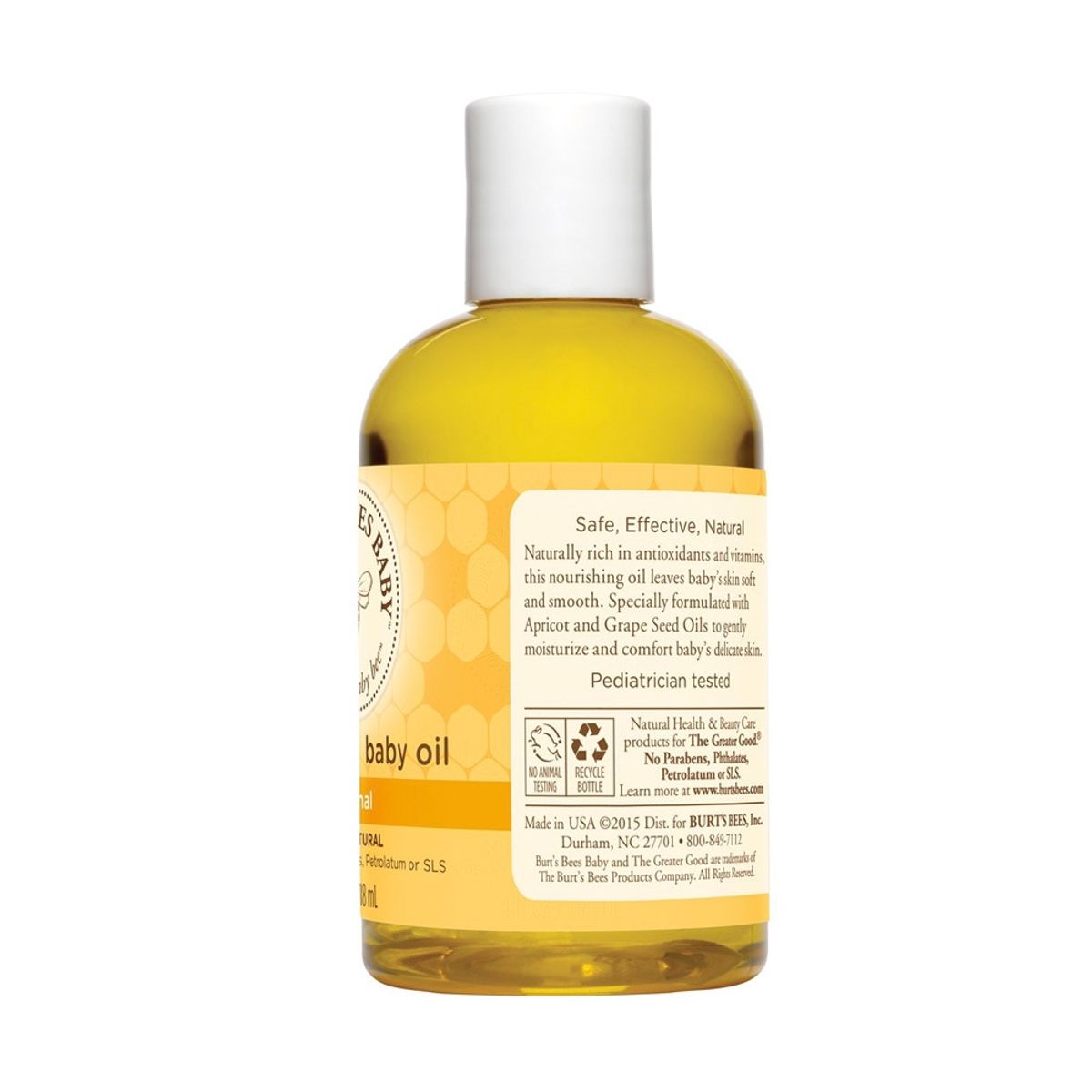 BURTS BEES - Aceite Nutritivo Baby Bee Para Bebes 118 Ml Burts Bees