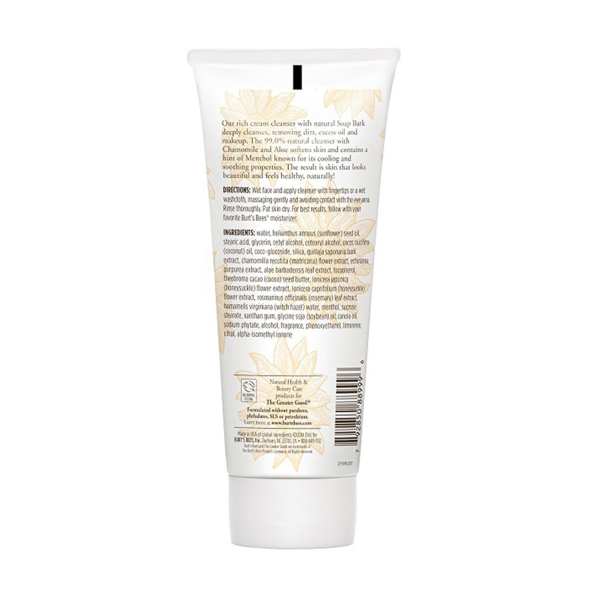 BURTS BEES - Crema Limpieza Profunda de Manzanilla BURTS BEES