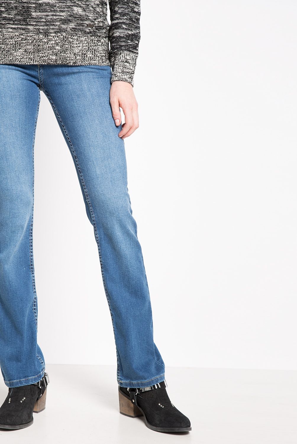 EFESIS - Jeans Straight Tiro Medio Mujer Efesis