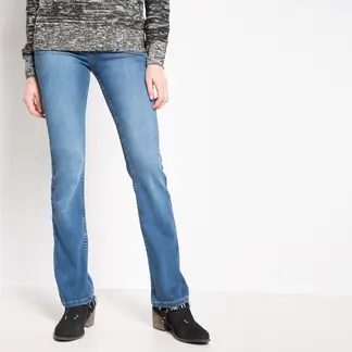 EFESIS - Jeans Straight Tiro Medio Mujer