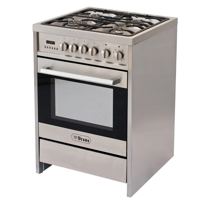URSUS TROTTER Cocina 4 Quemadores Horno De 62 Lt Con Grill Gas Licuado Pro-Q4 Gl