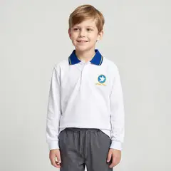 COLEGIO GRACIA Y PAZ - Polera Escolar Pique Unisex Niño Algodón