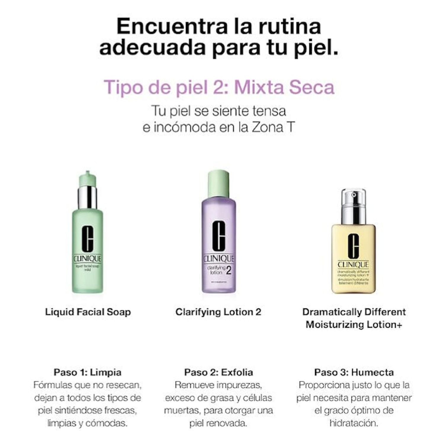 CLINIQUE Locion Exfoliante Clarifying 2 Piel Mixta Seca 400 ml