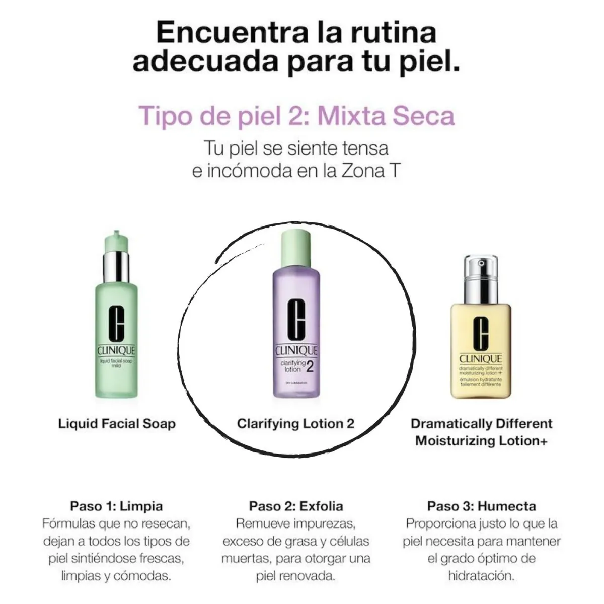 CLINIQUE - Loción Clarificante 2 Piel Mixta-Seca 200ml Clinique