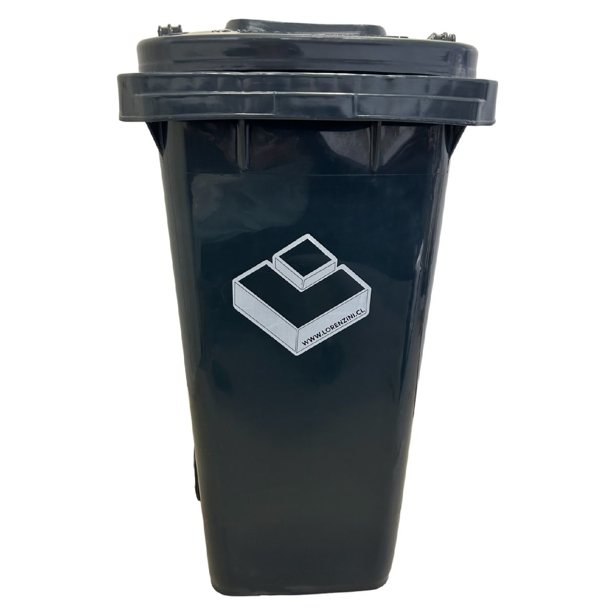 LORENZINI - Contenedor Basurero 120 Lts Gris con ruedas