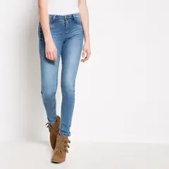 EFESIS - Jeans Skinny Tiro Medio Mujer