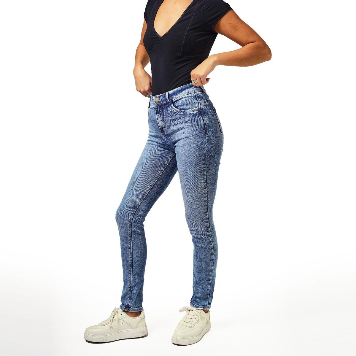 EFESIS - Jeans Skinny Tiro Medio Mujer Efesis