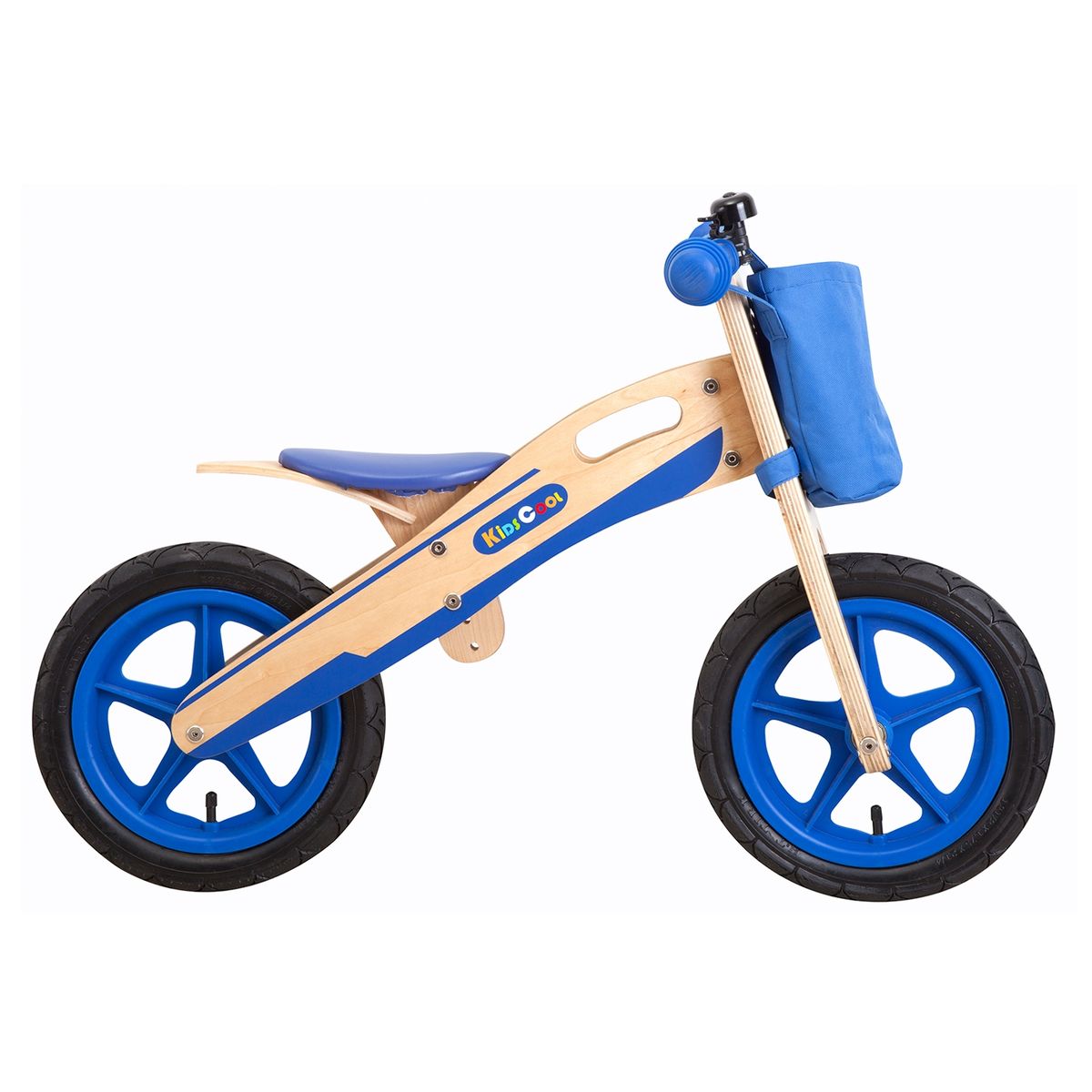 KIDSCOOL - Bicicleta con Mochila Azul Aro 12