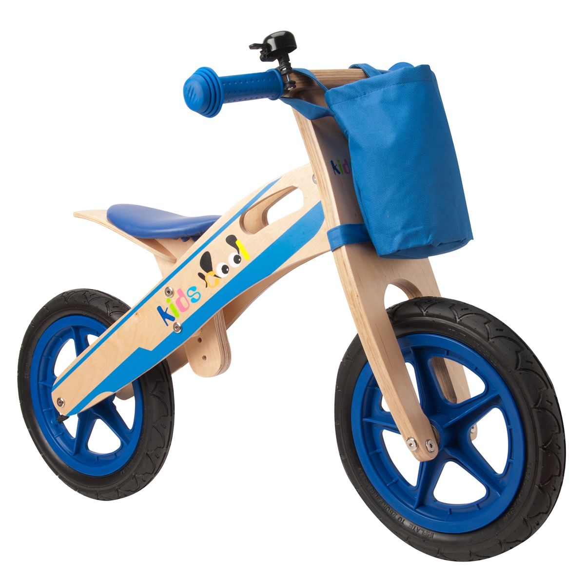 KIDSCOOL - Bicicleta con Mochila Azul Aro 12