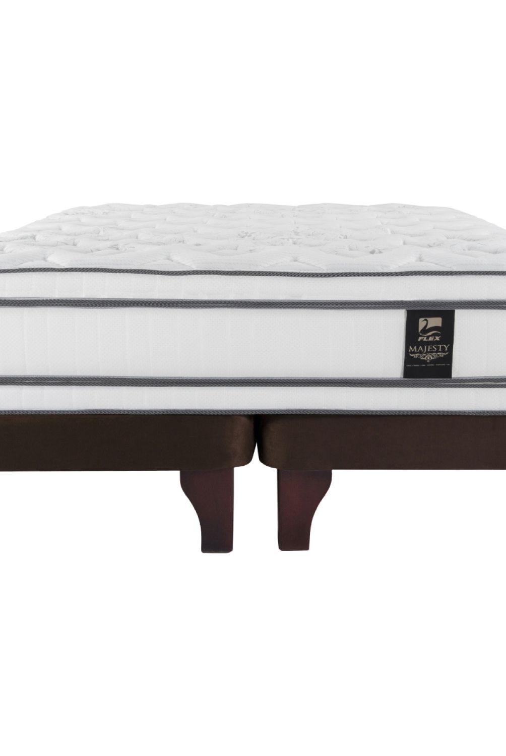 FLEX - Cama Europea Majesty Choc 2 Plazas X 2.00Mt Base Dividida Flex