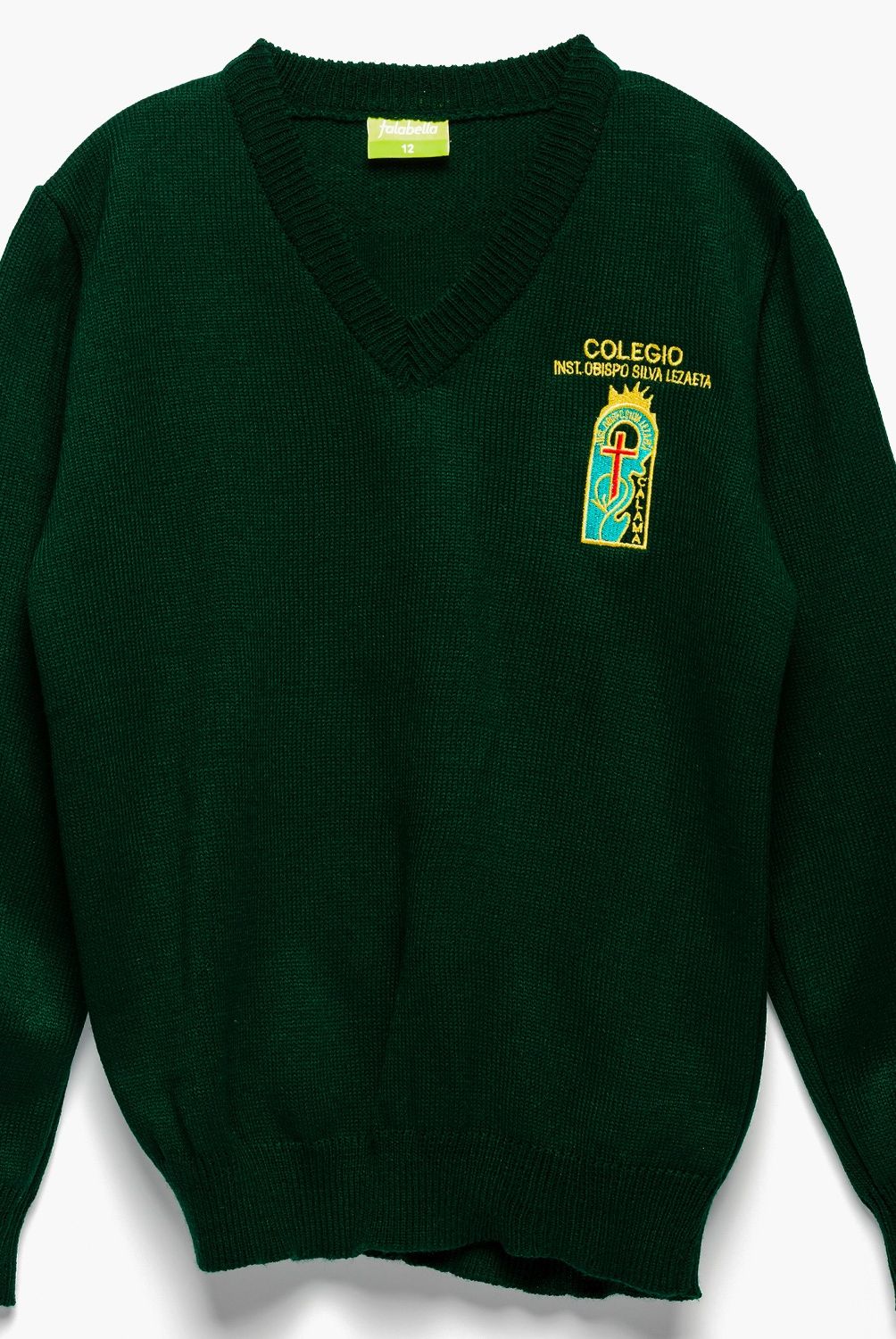 GENERICO - Colegio Silva Lezaeta Calama, Sweater Escolar , 100 Acrilico, Cuello En V Unisex