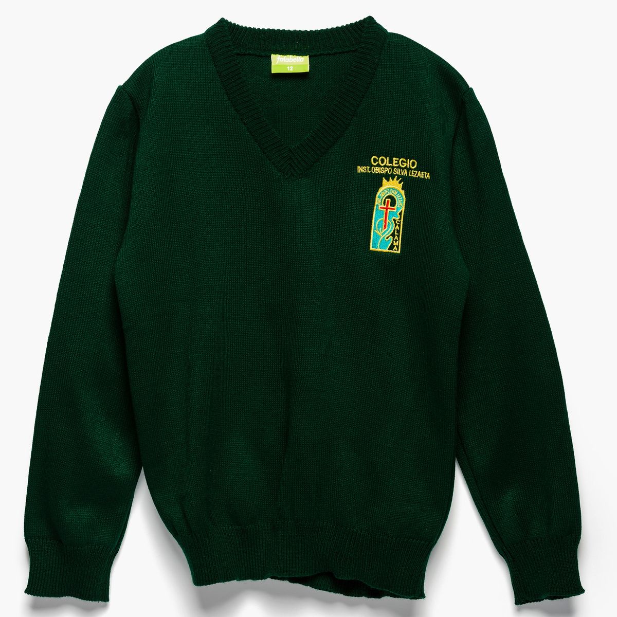GENERICO - Colegio Silva Lezaeta Calama, Sweater Escolar , 100 Acrilico, Cuello En V Unisex