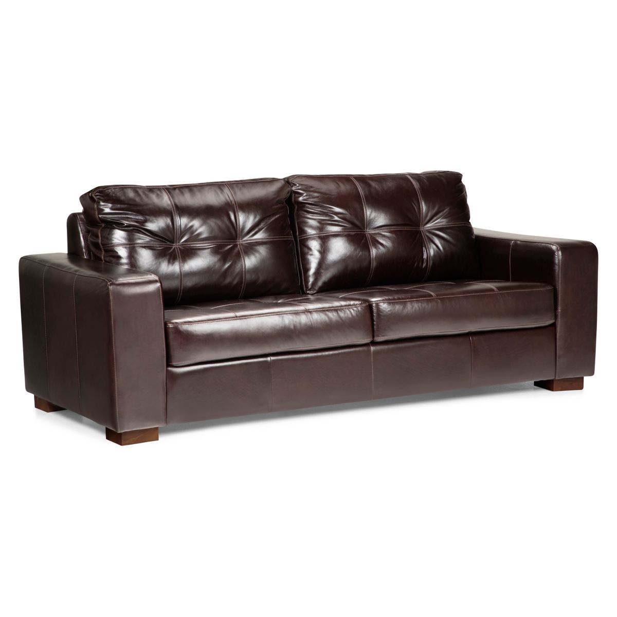 ROSEN - Sofá 3 Cuerpos Cuero Salerno Rosen